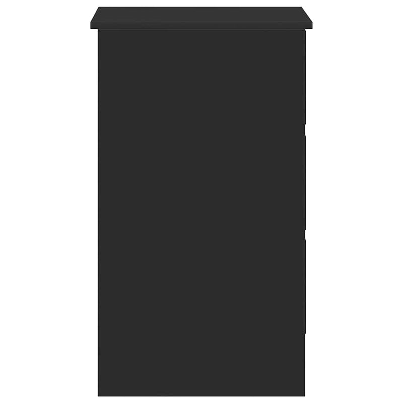 vidaXL fekete szerelt fa íróasztal 90 x 45 x 76 cm