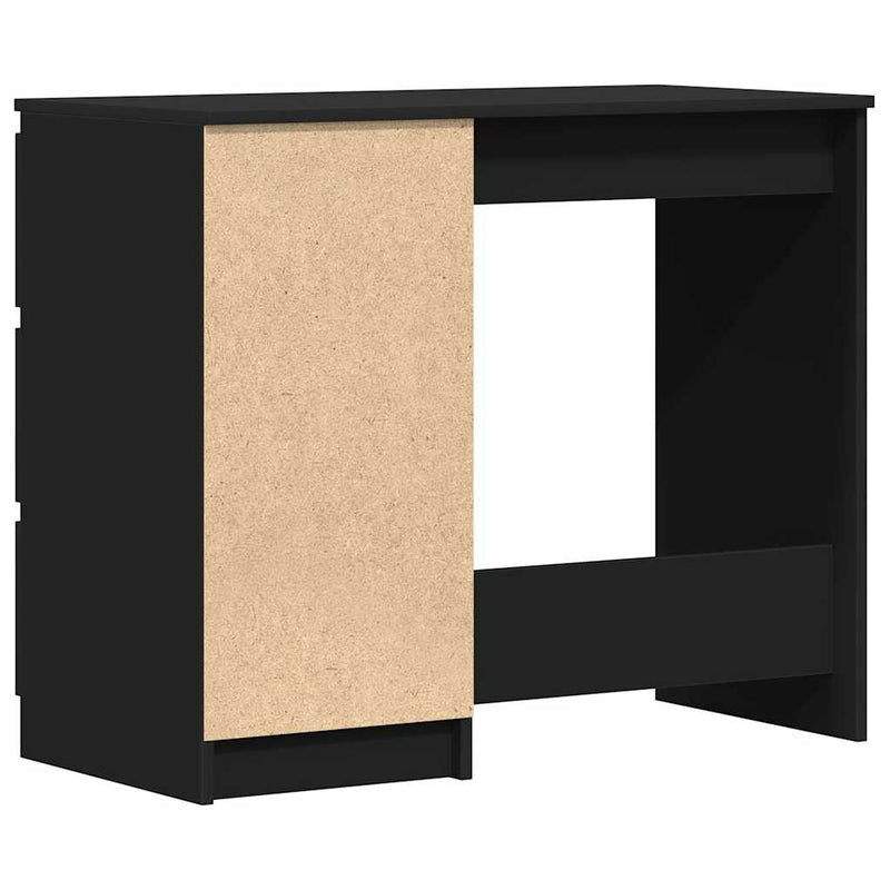 vidaXL fekete szerelt fa íróasztal 90 x 45 x 76 cm