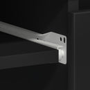 vidaXL fekete szerelt fa íróasztal 90 x 45 x 76cm