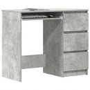 vidaXL betonszürke szerelt fa íróasztal 90 x 45 x 76 cm