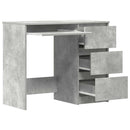 vidaXL betonszürke szerelt fa íróasztal 90 x 45 x 76 cm