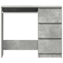 vidaXL betonszürke szerelt fa íróasztal 90 x 45 x 76 cm
