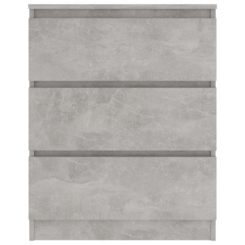vidaXL betonszürke szerelt fa tálalószekrény 60 x 35 x 76 cm