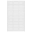 vidaXL fehér szerelt fa CD-szekrény 102 x 23 x 177,5 cm