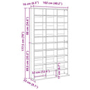 vidaXL sonoma tölgy színű szerelt fa CD-szekrény 102 x 23 x 177,5 cm