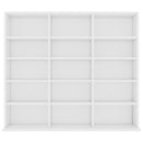 vidaXL fehér szerelt fa CD-tartó szekrény 100 x 23 x 89,5 cm