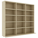 vidaXL sonoma tölgy szerelt fa CD-tartó szekrény 100x23x89,5 cm
