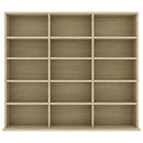 vidaXL sonoma tölgy szerelt fa CD-tartó szekrény 100x23x89,5 cm