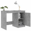 vidaXL betonszürke szerelt fa íróasztal 100 x 50 x 76 cm