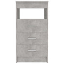 vidaXL betonszürke szerelt fa fiókos szekrény 40 x 50 x 76 cm