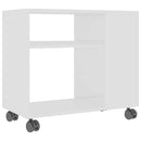 vidaXL fehér szerelt fa kisasztal 70 x 35 x 60,5 cm