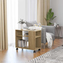 vidaXL sonoma tölgy színű szerelt fa kisasztal 70 x 35 x 60,5 cm