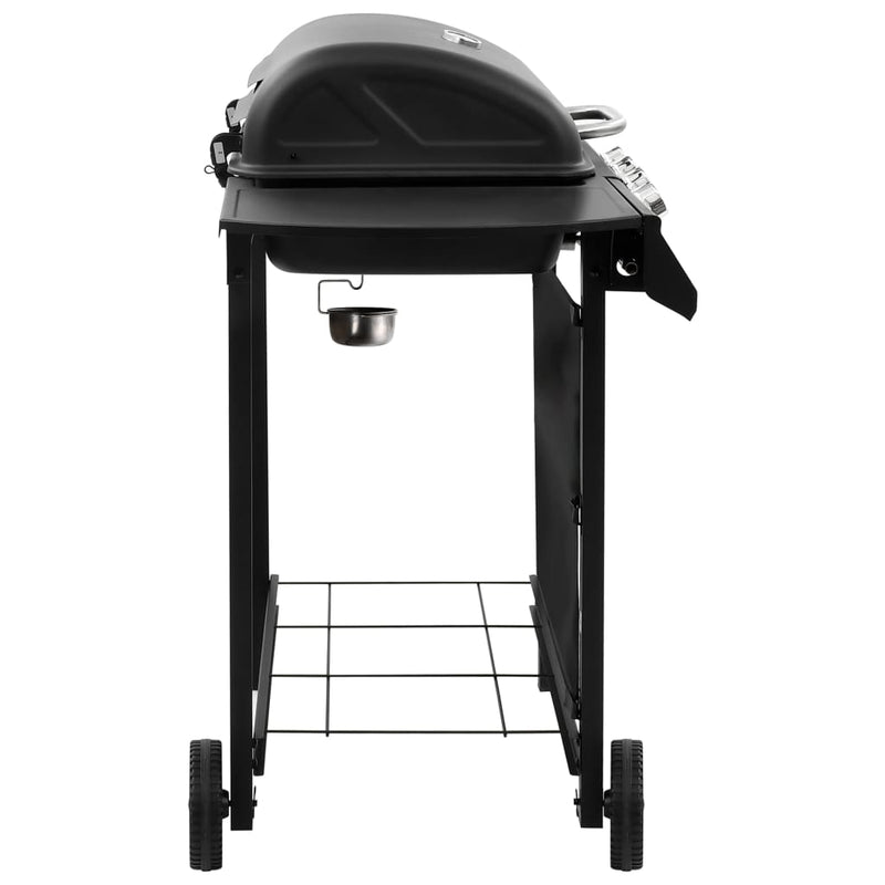 vidaXL fekete gáz grillsütő 4 égővel