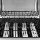 vidaXL fekete és ezüst gáz grillsütő 4 égővel