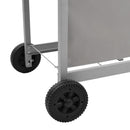 vidaXL ezüst gáz grillsütő 4 égővel