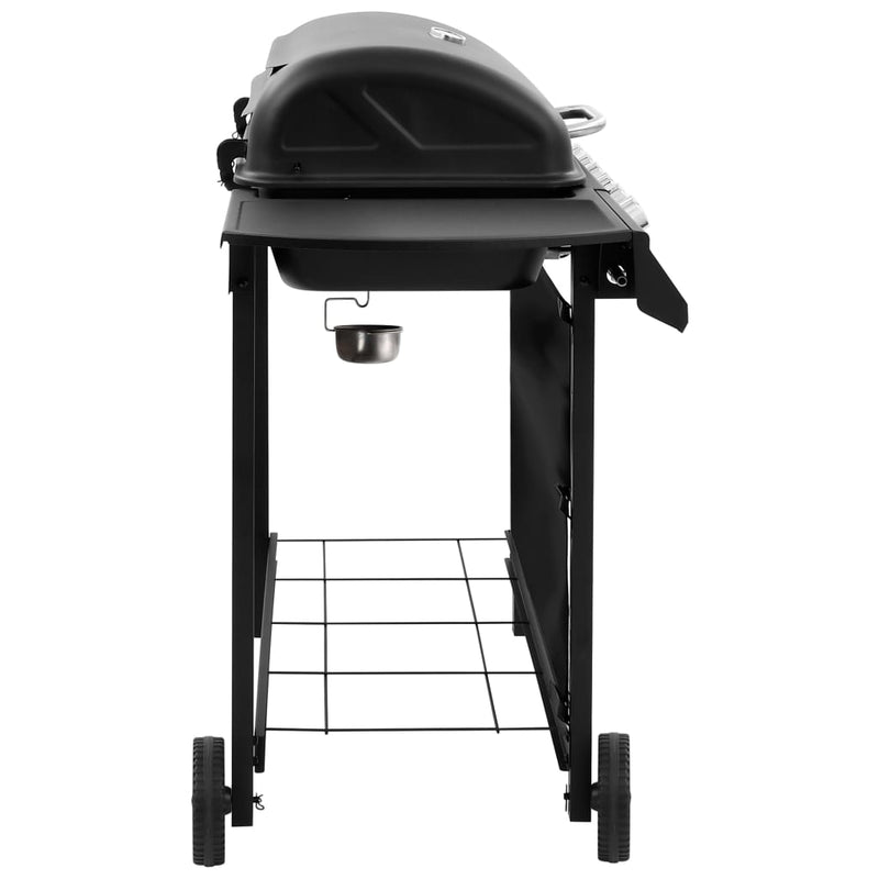 vidaXL fekete gáz grillsütő 6 égővel