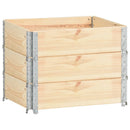 vidaXL 3 db tömör fenyőfa raklapmagasító 60 x 80 cm
