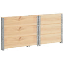 vidaXL 3 db tömör fenyőfa raklapmagasító 60 x 80 cm
