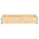 vidaXL tömör fenyőfa raklapmagasító 80 x 120 cm