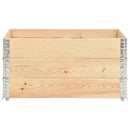 vidaXL 3 db tömör fenyőfa raklapmagasító 80 x 120 cm