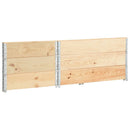 vidaXL 3 db tömör fenyőfa raklapmagasító 80 x 120 cm