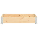 vidaXL tömör fenyőfa raklapmagasító 50 x 100 cm