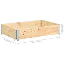 vidaXL tömör fenyőfa raklapmagasító 50 x 100 cm