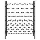 vidaXL fekete fém bortartó állvány 48 palackhoz