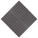 vidaXL 20 darab antikolt szürke tömör akácfa padlólap 30 x 30 cm