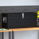 vidaXL fekete alumíniumdoboz 80 x 30 x 35 cm