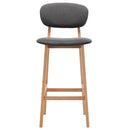 vidaXL 2 db sötétszürke szövet bárszék