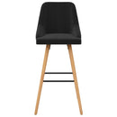 vidaXL 2 db fekete bársony bárszék