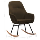 vidaXL barna szövet hintaszék