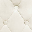 vidaXL 2 db krémszínű bársony bárszék