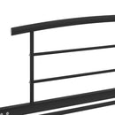 vidaXL fekete fém ágykeret 90 x 200 cm