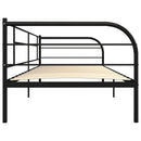 vidaXL fekete fém kanapéágy-keret 90 x 200 cm