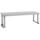 vidaXL konyhai rozsdamentes acél munkaasztal és polc 120 x 60 x 120 cm