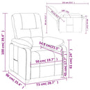 vidaXL sötétzöld szövet dönthető fotel