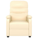 vidaXL krémszínű műbőr dönthető fotel