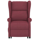 vidaXL bordó szövet felállást segítő fotel