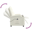 vidaXL krémfehér műbőr felállást segítő fotel