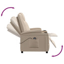 vidaXL cappuccino műbőr felállást segítő fotel