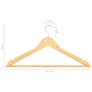 vidaXL 20 db csúszásmentes keményfa ruhaakasztó