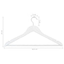 vidaXL 20 db fehér csúszásmentes keményfa ruhaakasztó