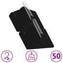 vidaXL 50 db fekete csúszásmentes bársony ruhaakasztó