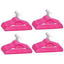 vidaXL 100 db rózsaszín csúszásmentes bársony ruhaakasztó