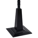 vidaXL fekete/piros PVC karácsonyi utcai lámpa Mikulással 81x40x188 cm