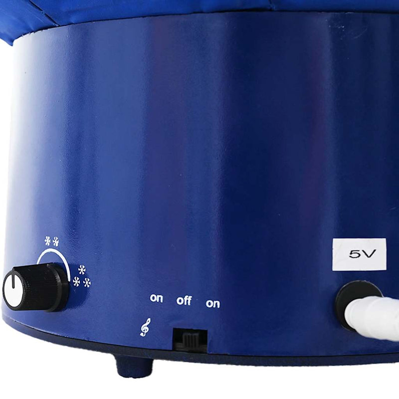 vidaXL kék PVC havazó karácsonyfa ernyő alakú talppal 75 cm