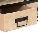 vidaXL tömör mangófa dohányzóasztal 100 x 50 x 40 cm