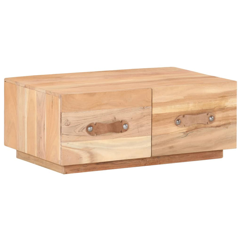 vidaXL tömör újrahasznosított fa dohányzóasztal 90 x 50 x 35 cm